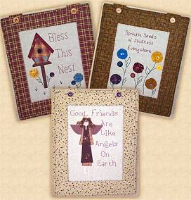 COUNTRY STITCHES SET B -3 Country Applique Designs