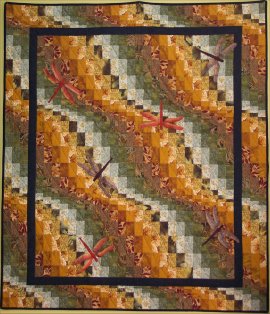 Dance The Dragonfly 32" x 42" or 48" x 56" Bargello Wall Hanging